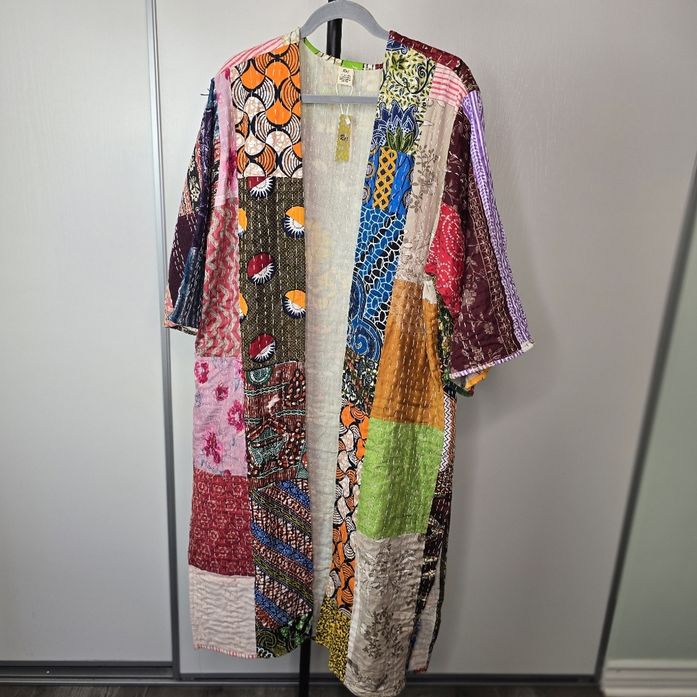 RAJ KANTHA Patchwork Kimono